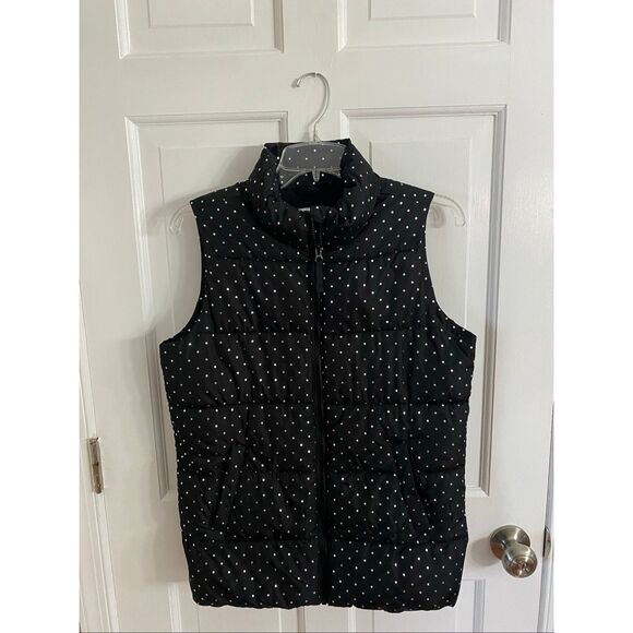 Old Navy polka dot puffer vest size girls 18 XXL - Picture 1 of 8